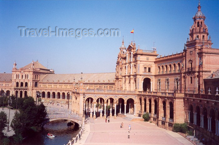 spai41: Spain / España - España - Sevilla / Seville/SVQ: Plaza de España - photo by M.Torres - (c) Travel-Images.com - Stock Photography agency - Image Bank