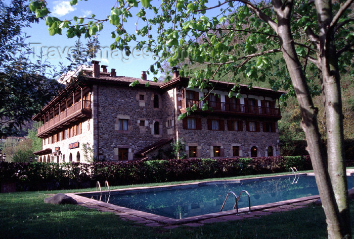 spai419: Spain - Cantabria - Potes: Hotel del Oso - photo by F.Rigaud - (c) Travel-Images.com - Stock Photography agency - Image Bank