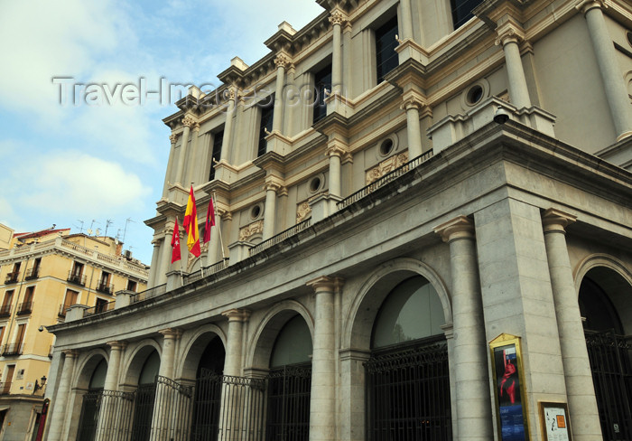 spai470: Madrid, Spain: western façade of the Teatro Real, designed by Don Antonio López Aguado and Don Custodio Moreno - Plaza de Oriente - photo by M.Torres - (c) Travel-Images.com - Stock Photography agency - Image Bank