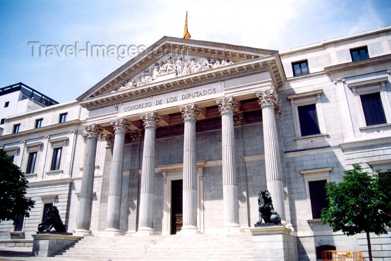 spai64: Spain / España - Madrid: Congreso de los Diputados - Plaza de las Cortes - photo by M.Torres - (c) Travel-Images.com - Stock Photography agency - Image Bank