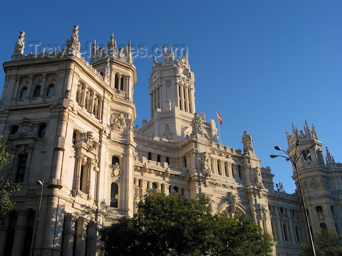 spai95: Madrid, Spain / España: Palace of Communications, now the Alcaldía - architect Antonio Palacios - Gesamtkunstwerk - photo by A.Hernández - (c) Travel-Images.com - Stock Photography agency - Image Bank