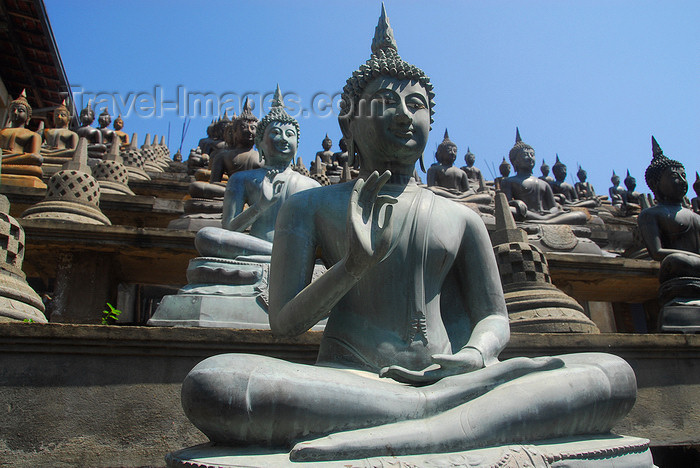 sri-lanka200: Colombo, Sri Lanka: Gangaramaya Temple - one of a thousand Buddhas - Slave island - photo by M.Torres - (c) Travel-Images.com - Stock Photography agency - Image Bank