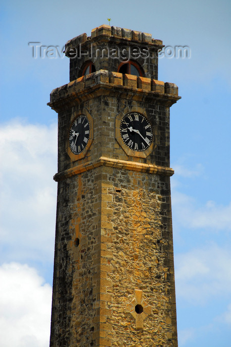 sri-lanka234: Galle, Southern Province, Sri Lanka: clock tower - built in 1881, during British times, in memory of Dr. pieter Daniel Antonisz - MD and Mayor, a Dutch Burgher - Old Town - UNESCO World Heritage Site - photo by M.Torres - (c) Travel-Images.com - Stock Photography agency - Image Bank