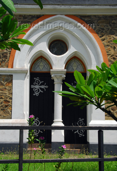 sri-lanka24: Galle, Southern Province, Sri Lanka: All Saints Church Fort-Galle - side door - Church st - Old Town - UNESCO World Heritage Site - photo by M.Torres - (c) Travel-Images.com - Stock Photography agency - Image Bank