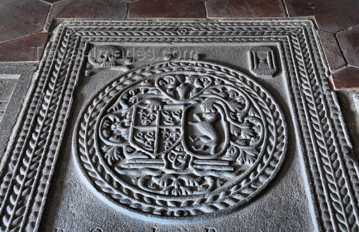 sri-lanka247: Galle, Southern Province, Sri Lanka: Dutch tomb stone - Groote Kerk / Dutch Reformed Church - grafsteen - Old Town - UNESCO World Heritage Site - photo by M.Torres - (c) Travel-Images.com - Stock Photography agency - Image Bank