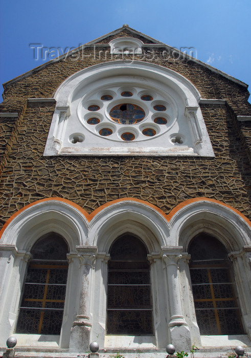 sri-lanka25: Galle, Southern Province, Sri Lanka: All Saints Church Fort-Galle - rose window - Church st - Old Town - UNESCO World Heritage Site - photo by M.Torres - (c) Travel-Images.com - Stock Photography agency - Image Bank