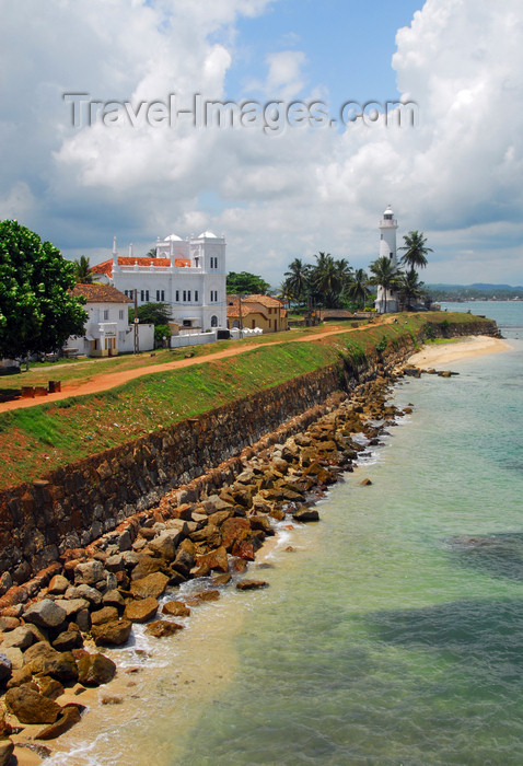 sri-lanka263: Galle, Southern Province, Sri Lanka: southern ramparts, mosque and lighthouse - Old Town - UNESCO World Heritage Site - photo by M.Torres - (c) Travel-Images.com - Stock Photography agency - Image Bank