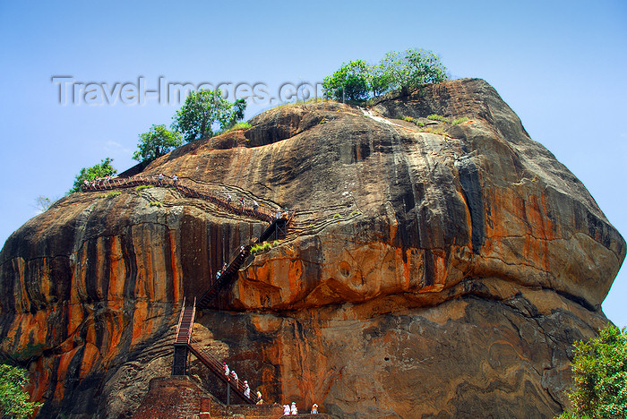 sri-lanka308: Sigiriya, Central Province, Sri Lanka: the rock - core a long eroded volcano  - Unesco World Heritage site - photo by M.Torres - (c) Travel-Images.com - Stock Photography agency - Image Bank