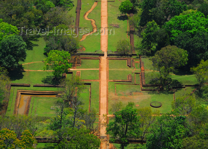 sri-lanka315: Sigiriya, Central Province, Sri Lanka: the garden complex seen from above - Unesco World Heritage site - photo by M.Torres - (c) Travel-Images.com - Stock Photography agency - Image Bank