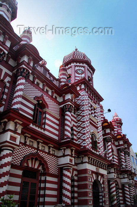 sri-lanka32: Colombo, Sri Lanka: Jami-Ul-Alfar Mosque - architect H.L. Saibo Lebbe - corner of Second Cross Street and Bankshall street - Pettah - photo by M.Torres - (c) Travel-Images.com - Stock Photography agency - Image Bank