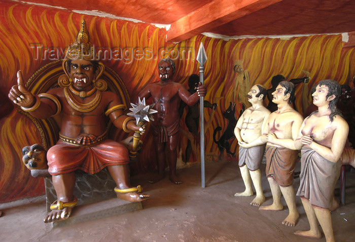 sri-lanka80: Hikkaduwa, Southern Province, Sri Lanka: Hell Temple - judgement - photo by B.Cain - (c) Travel-Images.com - Stock Photography agency - Image Bank