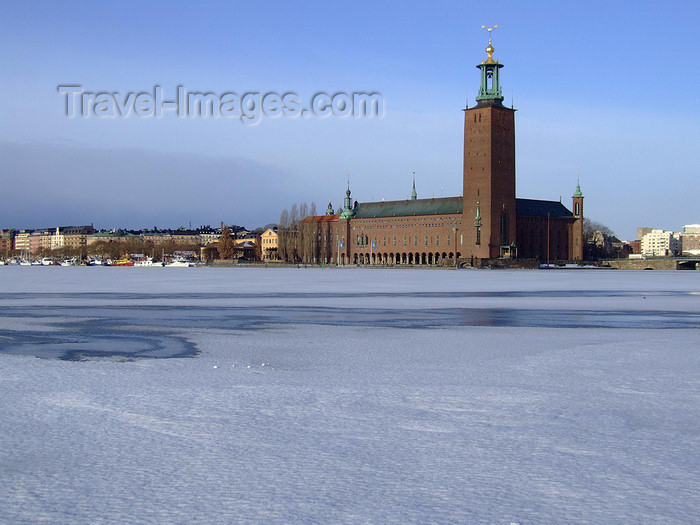 sweden118: Stockholm, Sweden: Stadshuset in winter - photo by M.Bergsma - (c) Travel-Images.com - Stock Photography agency - Image Bank