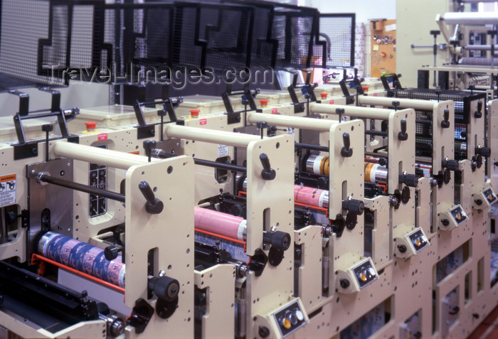 sweden133: Boras, Vastra Gotaland County, Sweden - label printing press - photo by A.Bartel - (c) Travel-Images.com - Stock Photography agency - Image Bank