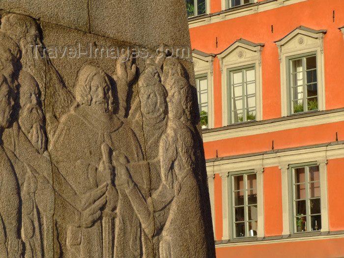 sweden66: Sweden - Stockholm: detail of monument on Kornhamnstorg square - Gamla Stan (photo by M.Bergsma) - (c) Travel-Images.com - Stock Photography agency - Image Bank