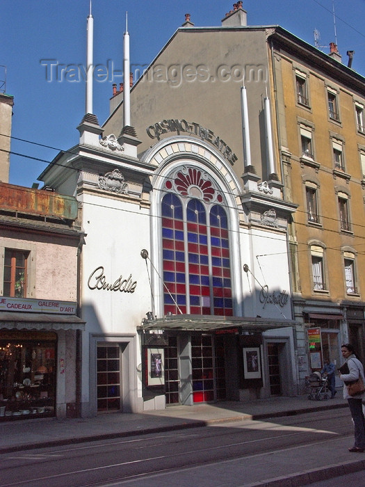 switz138: Switzerland / Suisse / Schweiz / Svizzera - Geneva / Genève / Genf / Ginevra / GVA: Casino Theatre - Rue de Carouge - Siège de la traditionnelle et annuelle Revue genevoise - photo by C.Roux - (c) Travel-Images.com - Stock Photography agency - Image Bank