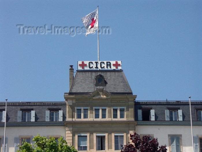 switz139: Switzerland / Suisse / Schweiz / Svizzera - Geneva / Genève / Genf / Ginevra / GVA: Red Cross HQ - International Committee of the Red Cross (ICRC) - Comité international de la Croix-Rouge (CICR) - photo by C.Roux - (c) Travel-Images.com - Stock Photography agency - Image Bank