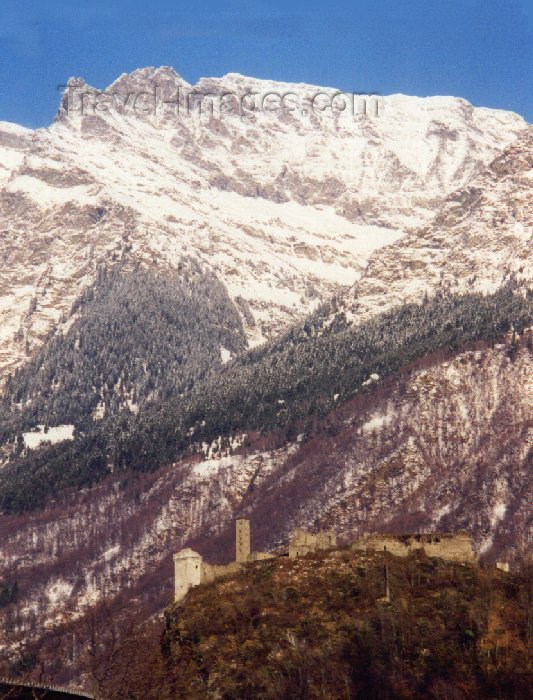 switz16: Switzerland - Alps on Ticino canton - forest and snow - Swiss mountains (photo by M.Torres) - (c) Travel-Images.com - Stock Photography agency - Image Bank