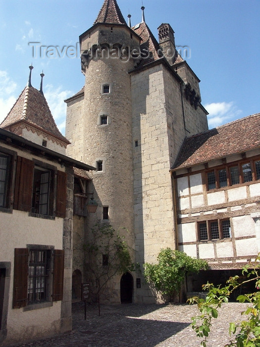 switz170: Switzerland - Suisse - Aigle: castle - houses the Wine museum / Château d’Aigle - Musée de la Vigne et du Vin (photo by Christian Roux) - (c) Travel-Images.com - Stock Photography agency - Image Bank