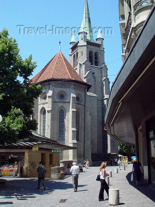 switz187: Switzerland - Suisse - Lausanne: St-François church / eglise St-Francois - photo by C.Roux - (c) Travel-Images.com - Stock Photography agency - Image Bank