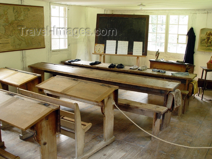 switz217: Ballenberg - open air museum: classroom / salle de classe - photo by C.Roux - (c) Travel-Images.com - Stock Photography agency - Image Bank