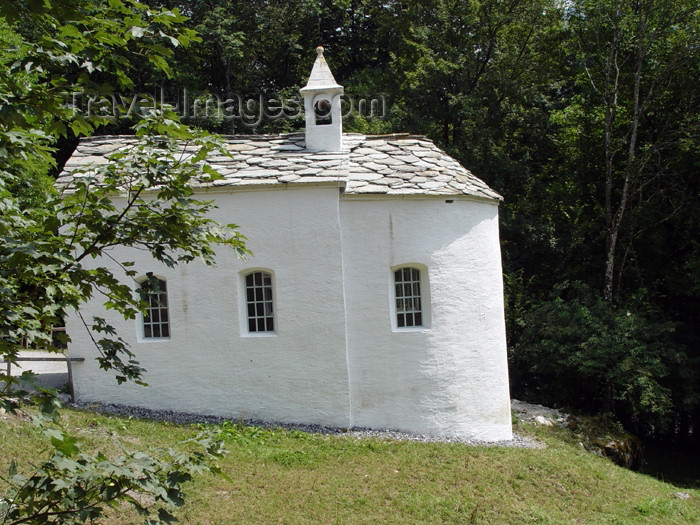 switz218: Ballenberg - open air museum: 18th century chapel / chapelle blanche - photo by C.Roux - (c) Travel-Images.com - Stock Photography agency - Image Bank