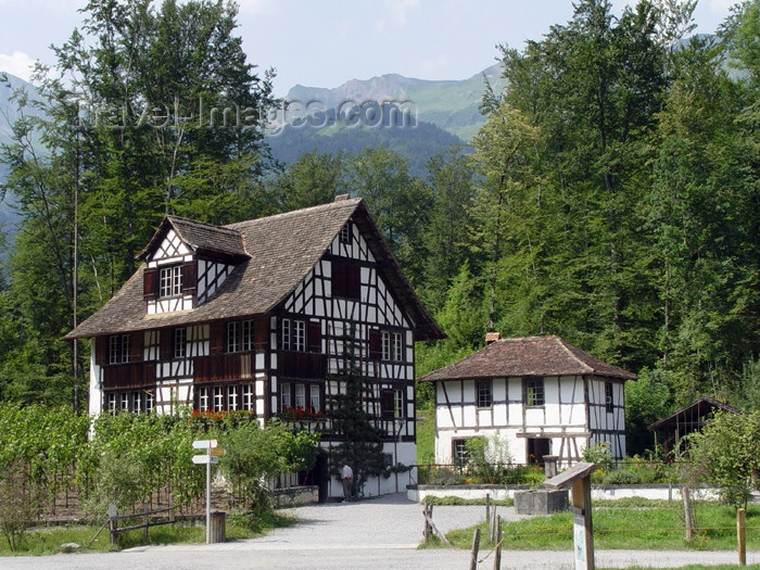 switz232: Ballenberg - Ballenberg - open air museum: wine estate house / maison vigneronne - photo by C.Roux - (c) Travel-Images.com - Stock Photography agency - Image Bank