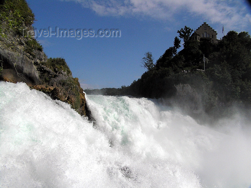 switz337: Switzerland - Neuhausen am Rheinfall - Schaffhausen canton - on the waterfalls - Rheinfall - photo by J.Kaman - (c) Travel-Images.com - Stock Photography agency - Image Bank