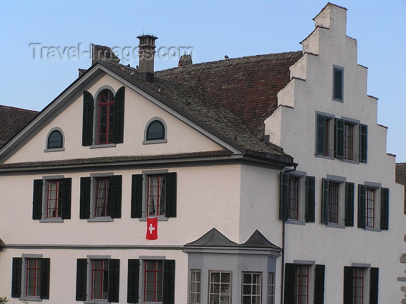 switz346: Switzerland - Stein am Rhein - canton of Schaffhausen: city church - detail - Stadtkirche - photo by J.Kaman - (c) Travel-Images.com - Stock Photography agency - Image Bank