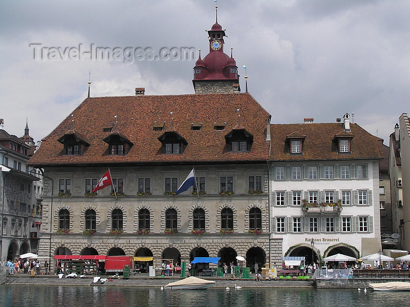 switz358: Switzerland - Luzern / Lucerne: city hall - Rathaus - photo by J.Kaman - (c) Travel-Images.com - Stock Photography agency - Image Bank