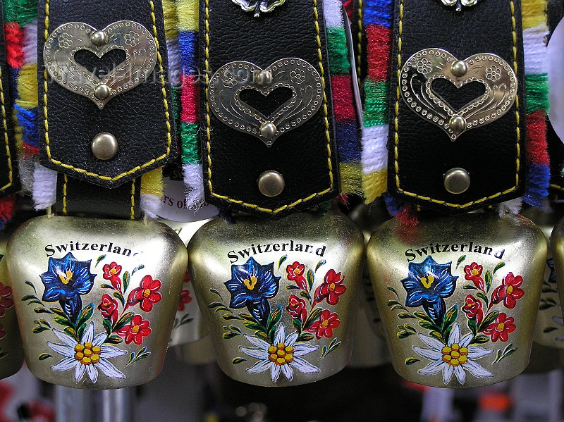 switz360: Switzerland, Obwalden, Unterwalden canton: souvenir cow bells - photo by J.Kaman - (c) Travel-Images.com - Stock Photography agency - Image Bank