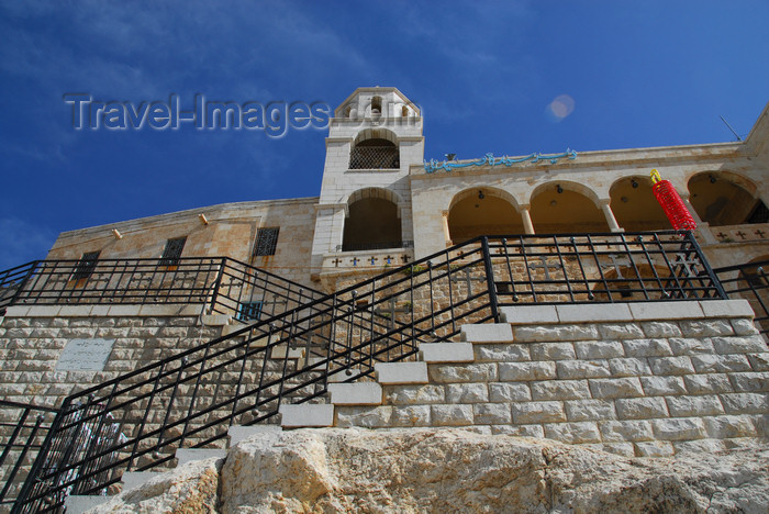 syria259: Saidnaya / Seydnaya - Rif Dimashq governorate, Syria: Holy Patriarchal Convent of Our Lady of Saidnaya - stairs and façade - photo by M.Torres / Travel-Images.com - (c) Travel-Images.com - Stock Photography agency - Image Bank