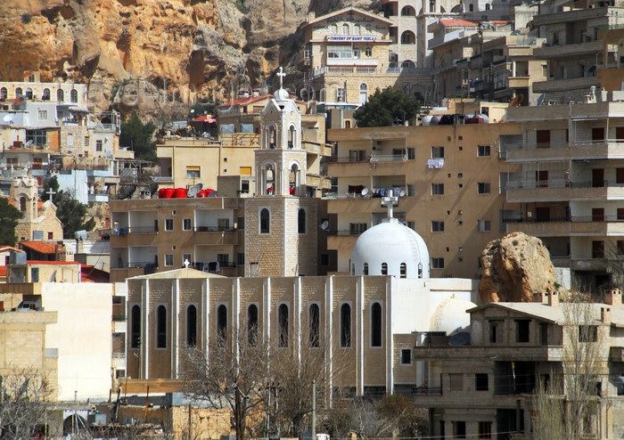 syria263: Maaloula - Rif Dimashq governorate, Syria:   modern church - photo by M.Torres / Travel-Images.com  - (c) Travel-Images.com - Stock Photography agency - Image Bank