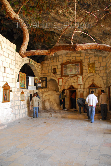 syria281: Maaloula - Rif Dimashq governorate, Syria: Mar Taqla - the Saint's cave and chapel - shrine - photo by M.Torres / Travel-Images.com - (c) Travel-Images.com - Stock Photography agency - Image Bank