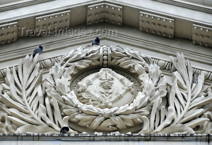 taiwan17: Taipei, Taiwan: National Taiwan Museum south façade - tympanum detail - Japanese colonial architecture - photo by M.Torres - (c) Travel-Images.com - Stock Photography agency - Image Bank