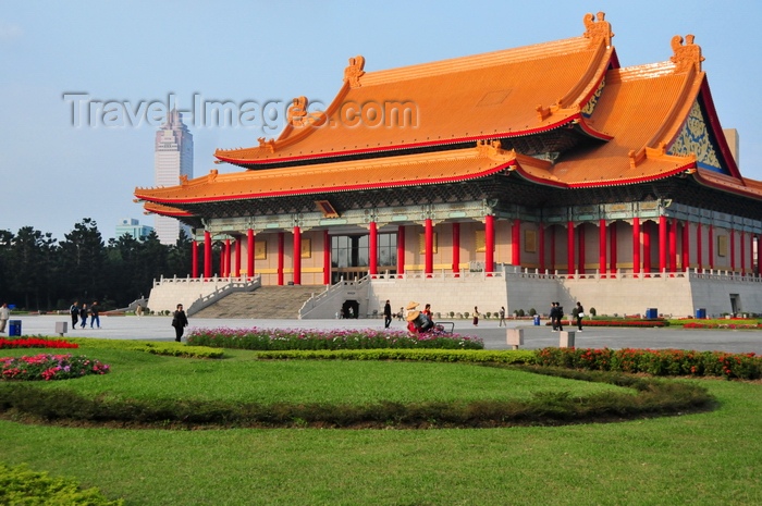 taiwan38: Taipei, Taiwan: National Concert Hall - north side of Liberty Square, Shin Kong Life Tower in the background - photo by M.Torres - (c) Travel-Images.com - Stock Photography agency - Image Bank