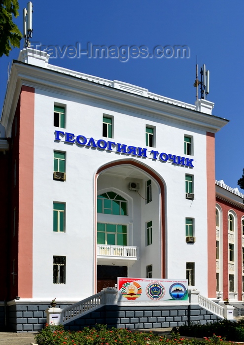 tajikistan23: Dushanbe, Tajikistan: Soviet building of the Tajikistani Geological authority - Mining and energy administration - Mirzo Tursunzoda Street - photo by M.Torres - (c) Travel-Images.com - Stock Photography agency - Image Bank