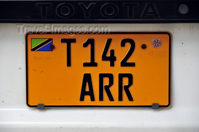 tanzania10: Dar es Salaam, Tanzania: Zambian license plate - photo by M.Torres - (c) Travel-Images.com - Stock Photography agency - Image Bank