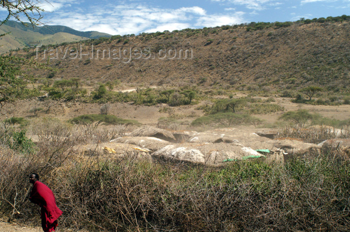 tanzania132: Tanzania - A Masai village near Ngorongoro Crater - photo by A.Ferrari - (c) Travel-Images.com - Stock Photography agency - Image Bank