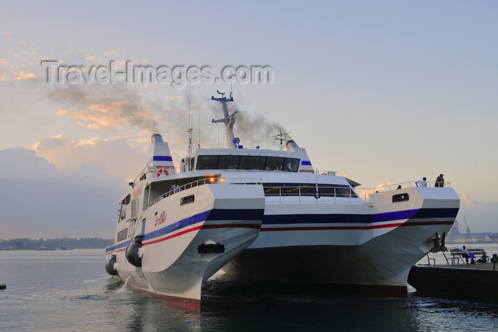 tanzania214: Dar es Salaam, Tanzania: SST Seagull at sunrise - Zanzibar ferry terminal - photo by M.Torres - (c) Travel-Images.com - Stock Photography agency - Image Bank