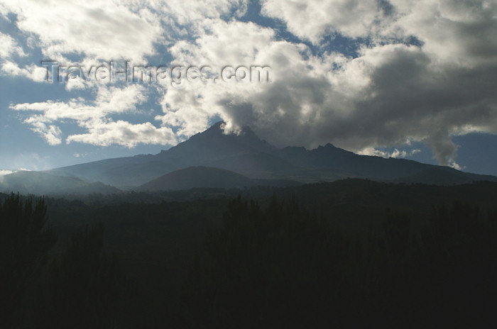 tanzania36: Tanzania - Kilimanjaro NP: Marangu Route - day 1 - Mount Kilimanjaro, the Mawenzi Peak seen from the Maundi Crater - photo by A.Ferrari - (c) Travel-Images.com - Stock Photography agency - Image Bank