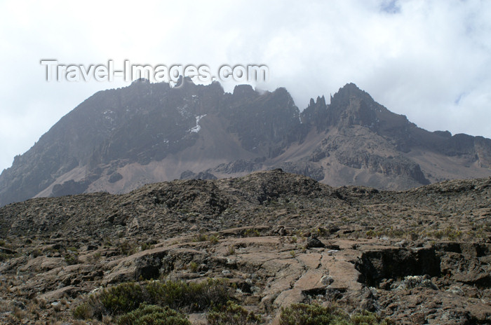 tanzania50: Tanzania - Kilimanjaro NP: Marangu Route - day 3 - Mount Kilimanjaro, the peaks of Mawenzi - photo by A.Ferrari - (c) Travel-Images.com - Stock Photography agency - Image Bank