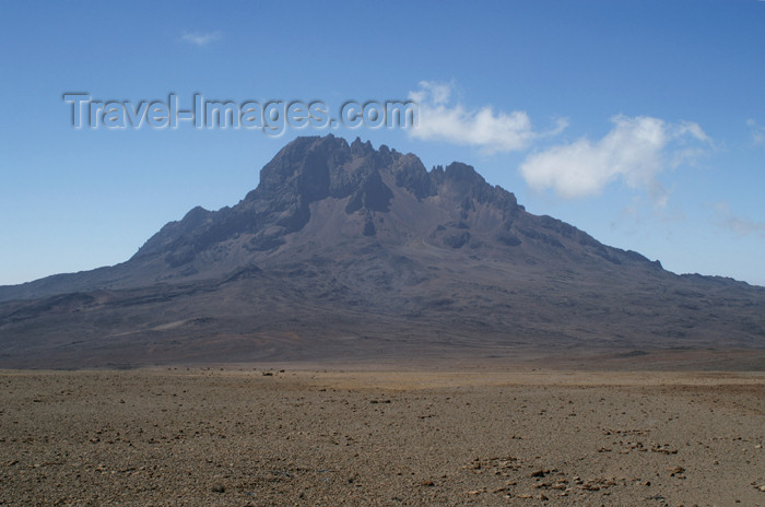 tanzania65: Tanzania - Kilimanjaro NP: Marangu Route - day 4 - Mount Kilimanjaro, view over Mawenzi from the Kibo huts - photo by A.Ferrari - (c) Travel-Images.com - Stock Photography agency - Image Bank