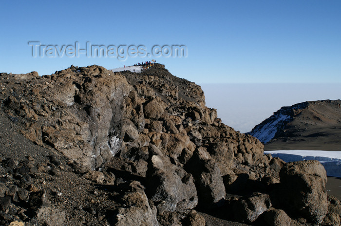 tanzania86: Tanzania - Kilimanjaro NP: Marangu Route - day 5 - Mount Kilimanjaro, just a few meters left to the top of Africa - photo by A.Ferrari - (c) Travel-Images.com - Stock Photography agency - Image Bank