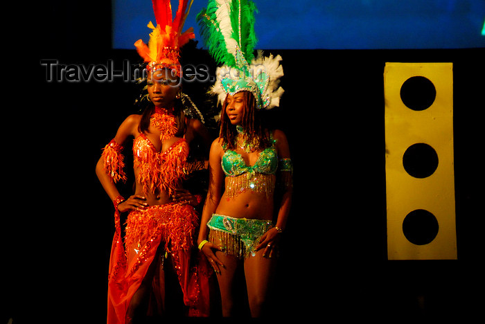 trinidad-tobago130: Port of Spain, Trinidad and Tobago: two women dancing on stage during a carnival show - photo by E.Petitalot - (c) Travel-Images.com - Stock Photography agency - Image Bank