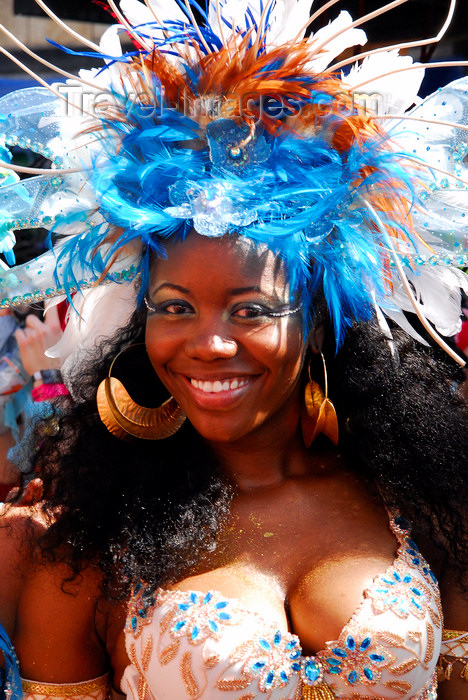 trinidad-tobago153: Port of Spain, Trinidad and Tobago: smiling Trinidad girl with wonderbra - carnival - photo by E.Petitalot - (c) Travel-Images.com - Stock Photography agency - Image Bank