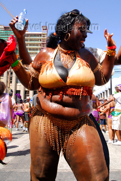 trinidad-tobago2: Port of Spain, Trinidad and Tobago: big woman dancing Soca at the carnival - photo by E.Petitalot - (c) Travel-Images.com - Stock Photography agency - Image Bank