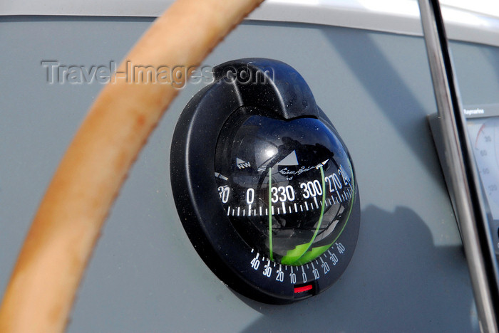 trinidad-tobago28: Caribbean Sea: magnetic compass on a sailing boat - navigation instrument - photo by E.Petitalot - (c) Travel-Images.com - Stock Photography agency - Image Bank