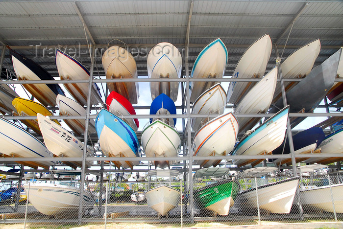 trinidad-tobago52: Port of Spain, Trinidad: boat storage in the harbour - photo by E.Petitalot - (c) Travel-Images.com - Stock Photography agency - Image Bank