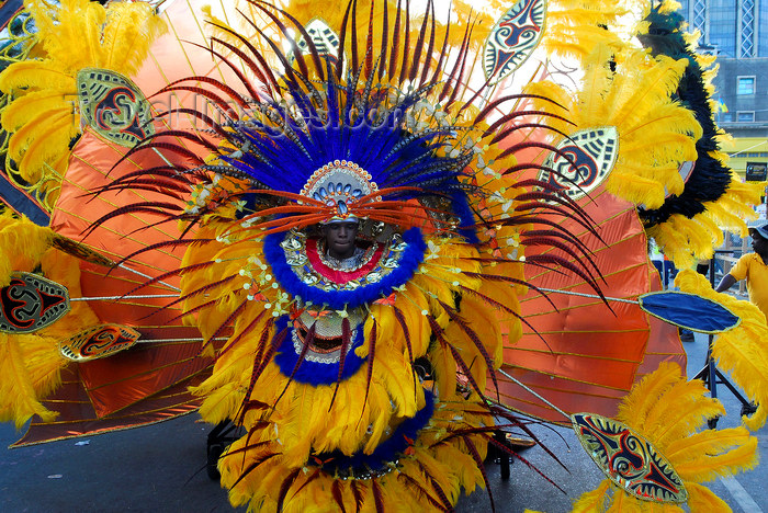trinidad-tobago86: Port of Spain, Trinidad and Tobago: orange feather costume - carnival parade - photo by E.Petitalot - (c) Travel-Images.com - Stock Photography agency - Image Bank