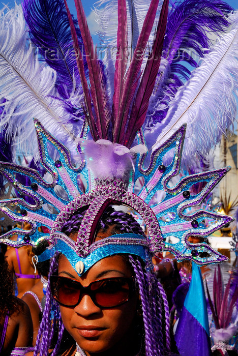 trinidad-tobago92: Port of Spain, Trinidad and Tobago: woman with colorful feather crown during carnival - the "Big Yard" - photo by E.Petitalot - (c) Travel-Images.com - Stock Photography agency - Image Bank